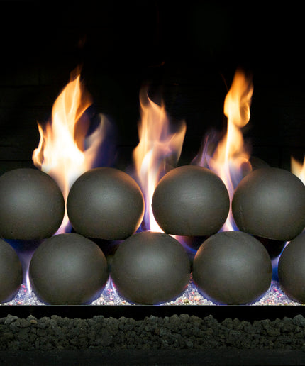 30" Real Fyre 5” Epic Black Fyre Spheres FS5-30-EB (P45 Burner Sold Separately)