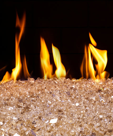 Real Fyre 10 Lbs Champagne Reflective Fireglass GL-10-CR