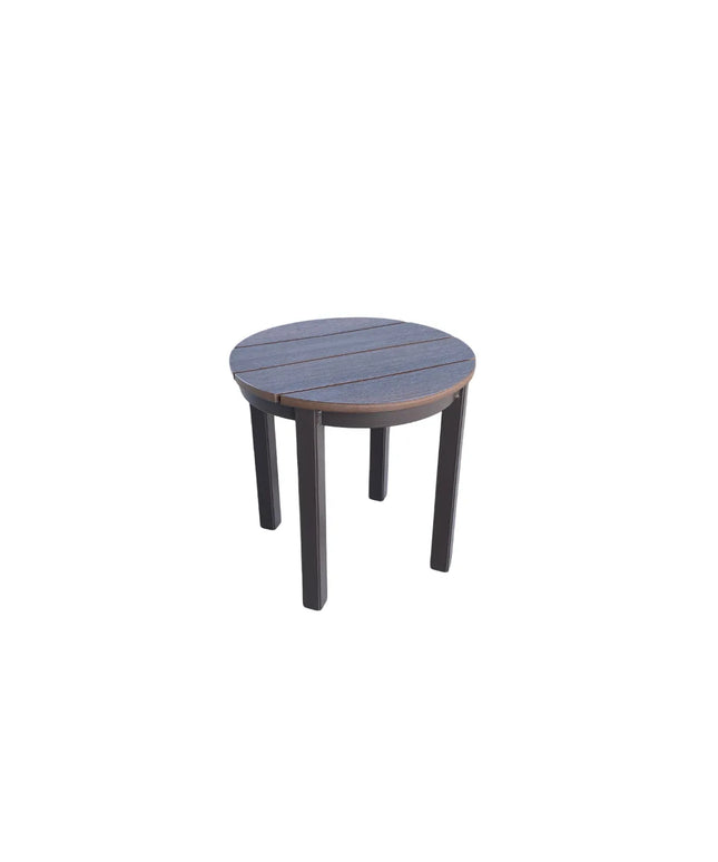 Telescope 21" Round Rustic Polymer End Table 514KRU001 Kona / Rustic Chestnut