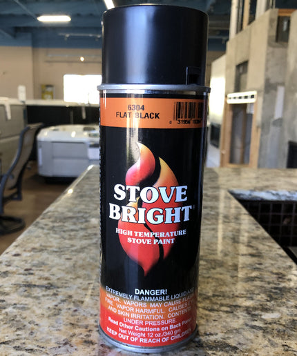 Stove Bright 12 oz High Temperature Stove Paint - 6304 Flat Black
