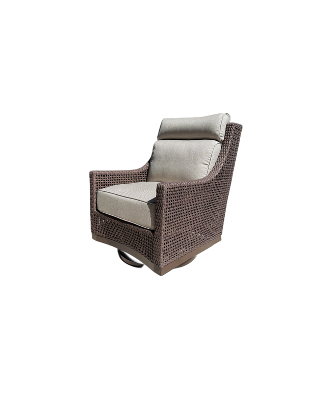Summer Classics Peninsula Swivel Glide Chair
