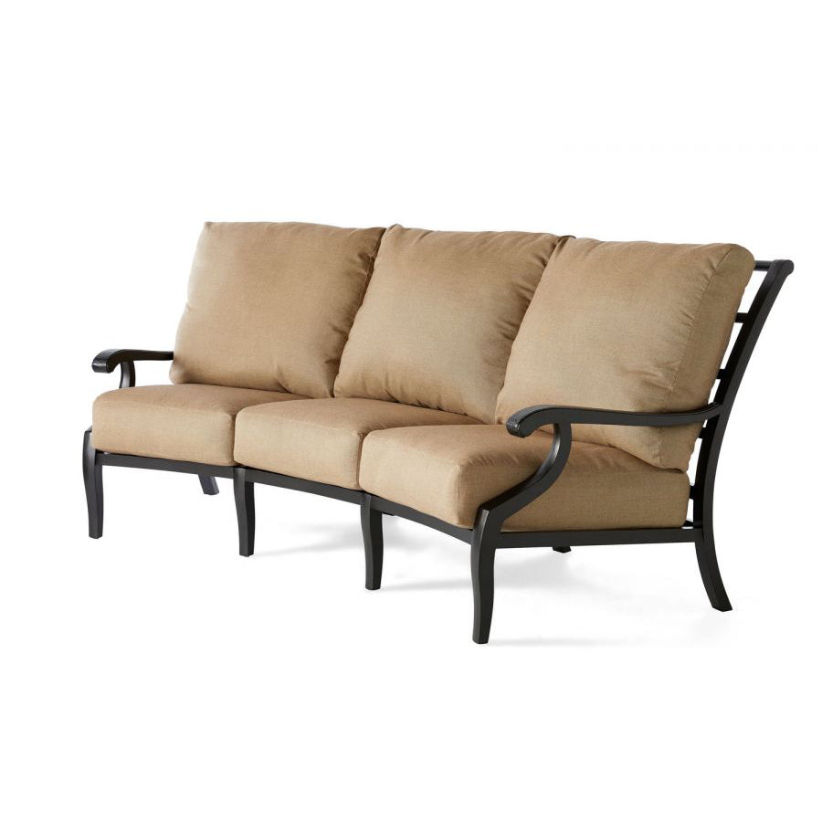 Mallin Turin Cushion Crescent Sofa TX-891 - Autumn Rust / Rochelle Spice