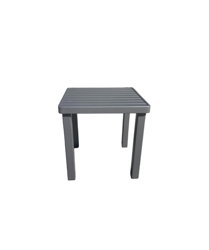 Telescope 18" Square Aluminum Slat Accent Table 371T00001 - Graphite