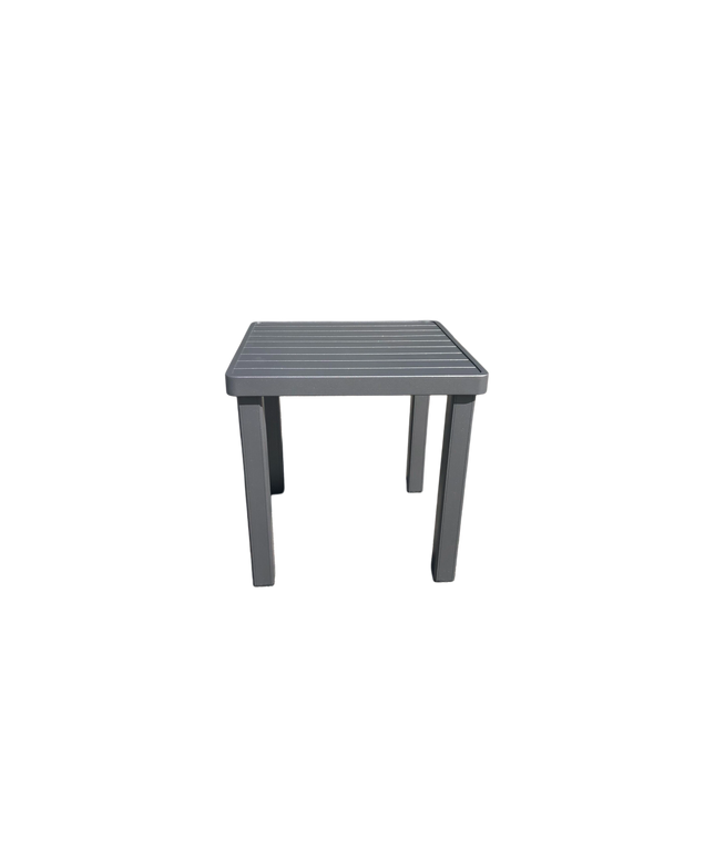 Telescope 18" Square Aluminum Slat Accent Table 371T00001 - Graphite