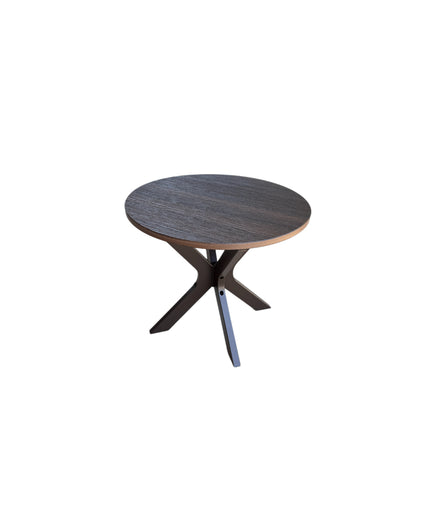 Telescope Wexler 23"Diameter x 19.75"H Round MGP End Table w/ Rustic Top 5W8KRU0 - Kona / Chestnut
