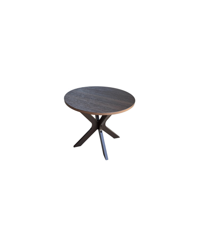 Telescope Wexler 23"Diameter x 19.75"H Round MGP End Table w/ Rustic Top 5W8KRU0 - Kona / Chestnut