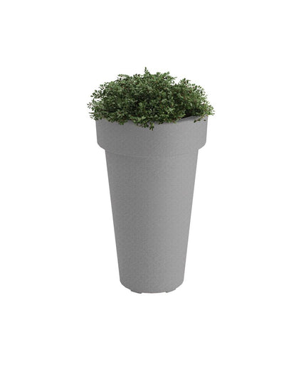 Tropitone Tera 20" Diameter x 33.5"H Round Marine Grade Polymer Planter (Large) 6A1900L - Bright Granite
