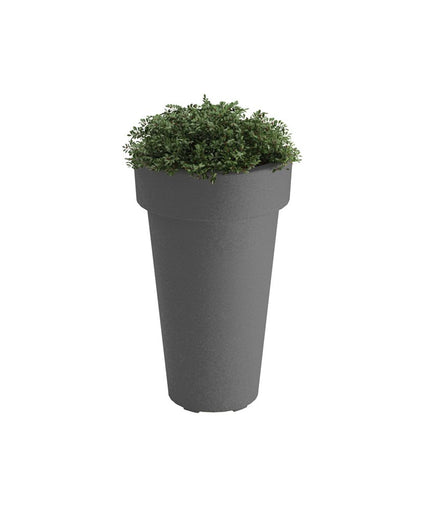 Tropitone Tera 20" Diameter x 33.5"H Round Marine Grade Polymer Planter (Large) 6A1900L - Bright Gray