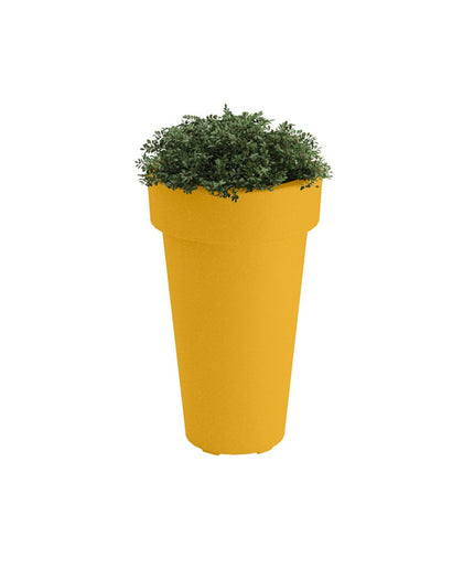 Tropitone Tera 20" Diameter x 33.5"H Round Marine Grade Polymer Planter (Large) 6A1900L - Bright Yellow