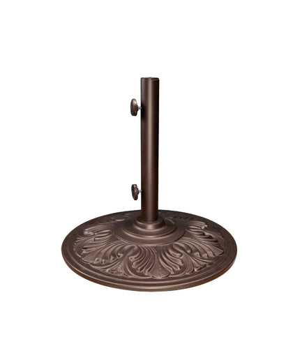 Treasure Garden 50 lb. Round Art Deco Umbrella Base BA500 - Bronze