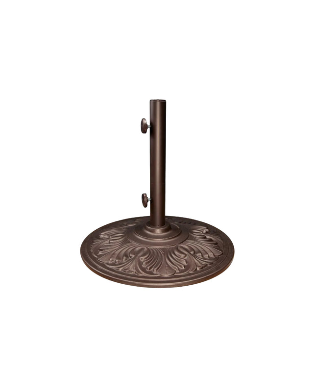 Treasure Garden 50 lb. Round Art Deco Umbrella Base BA500 - Bronze
