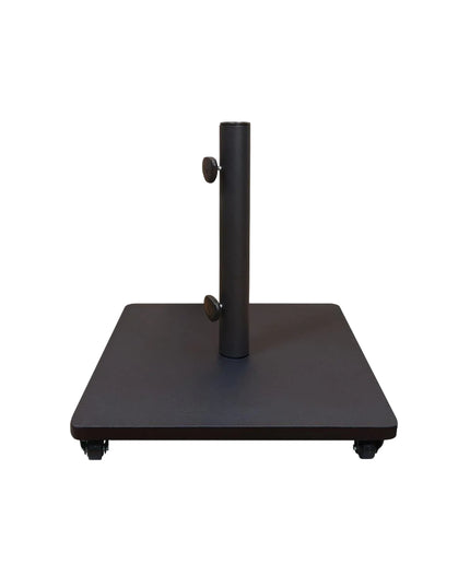 Treasure Garden 100 lb. Square Steel Umbrella Base with Casters BSK1209 - Black