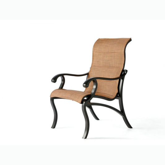 Mallin Volare Padded Sling Dining Chair VO-320 - Autumn Rust / Elevation Stone