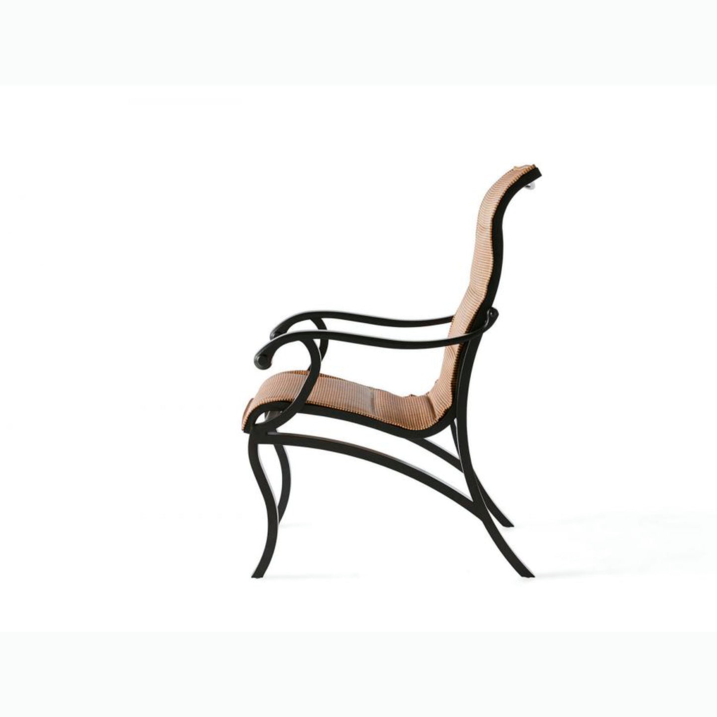 Mallin Volare Padded Sling Dining Chair VO-320 - Autumn Rust / Elevation Stone
