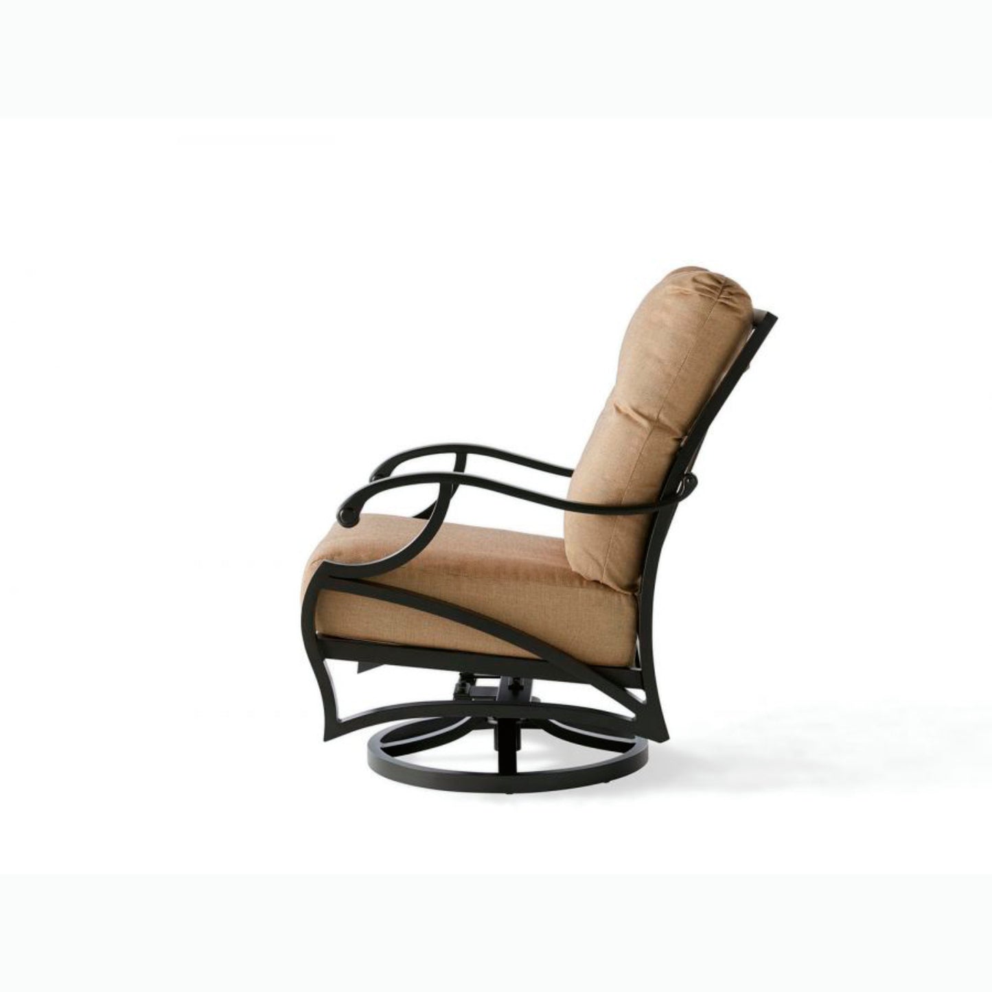 Mallin Volare Cushion Spring Swivel Lounge Chair VO-886 - Autumn Rust / Rochelle Spice