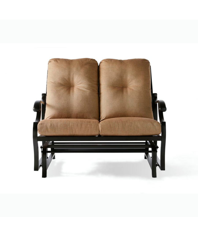 Mallin Volare Cushion Love Seat Glider VO-856 - Autumn Rust / Rochelle Spice