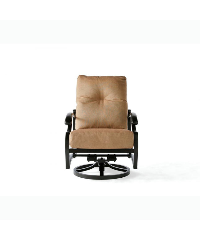 Mallin Volare Cushion Spring Swivel Rocking Lounge Chair VO-886 - Autumn Rust / Rochelle Spice
