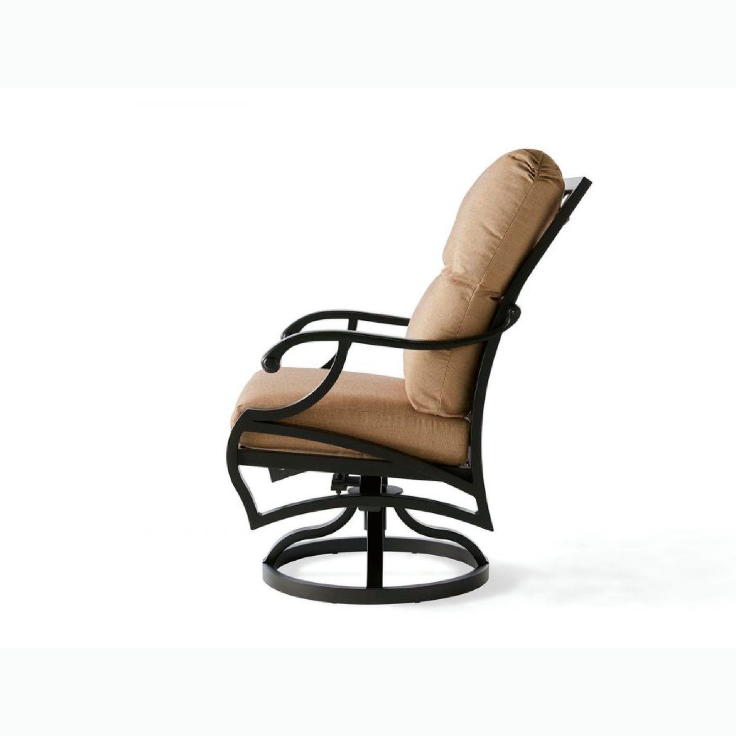 Mallin Volare Cushion Swivel Rocking Dining Arm Chair VO-860 - Autumn Rust / Rochelle Spice