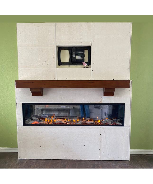 60"w x 96"h x 12"d Media Wall Framing Kit for Valor 50" Electric Fireplace LEX2