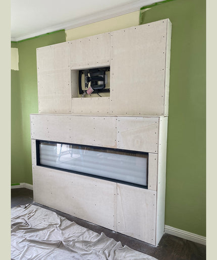 60"w x 96"h x 12"d Media Wall Framing Kit for Valor 50" Electric Fireplace LEX2