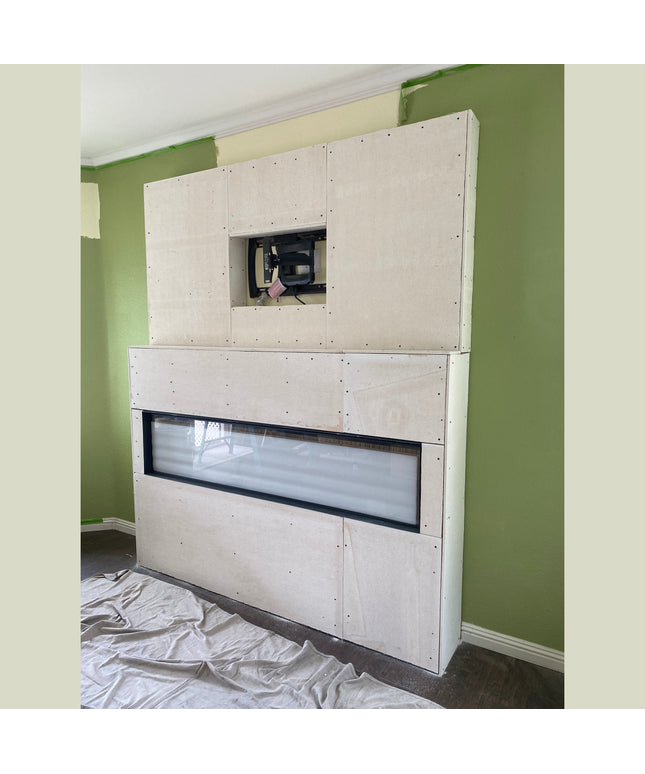 60"w x 96"h x 12"d Media Wall Framing Kit for Valor 50" Electric Fireplace LEX2