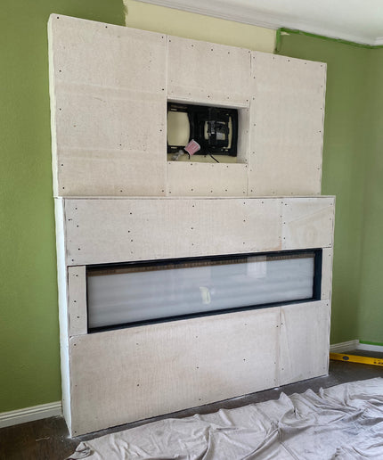 60"w x 96"h x 12"d Media Wall Framing Kit for Valor 50" Electric Fireplace LEX2