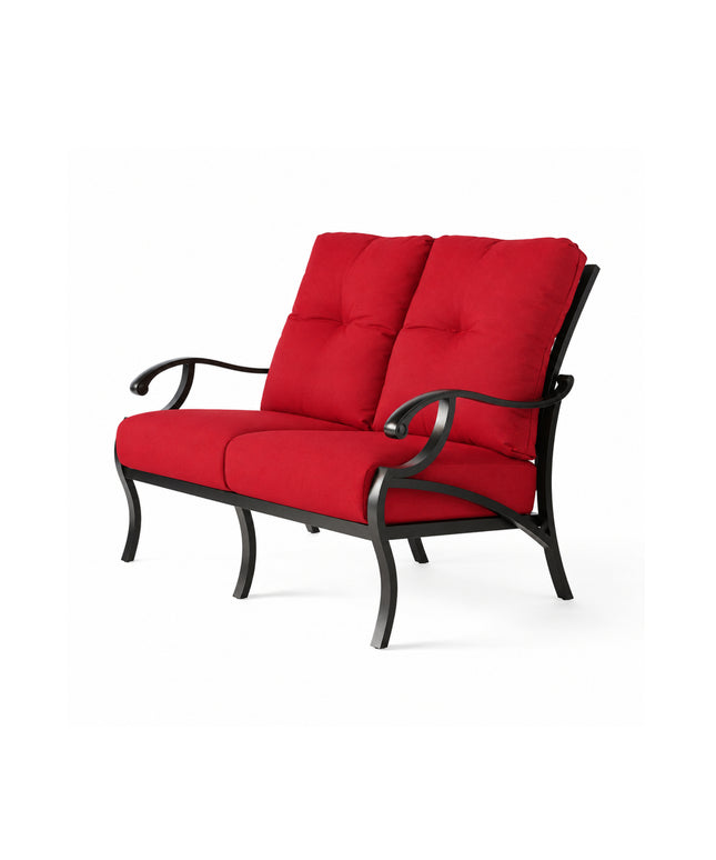 Mallin Volare Cushion Love Seat VO-882 - Autumn Rust / Flagship Ruby
