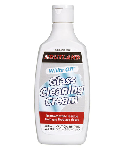 Rutland 8oz White Off® Glass Cleaning Cream for Gas Fireplaces 565