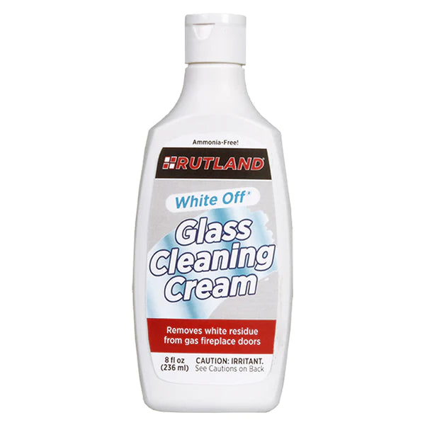 Rutland White Off® Glass Cleaning Cream for Gas Fireplaces 565