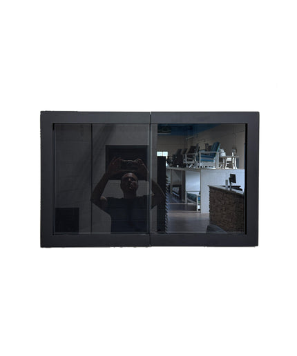 Wraith Modern Fireplace Doors - Matte Black