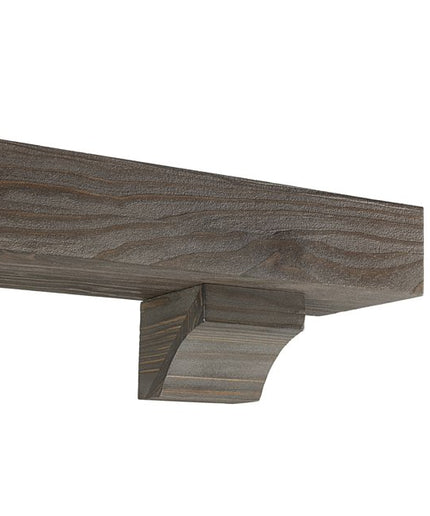 Pearl Mantels 72" Cherokee Wood Fireplace Mantel Shelf with Corbels 355-72-44 - Little River