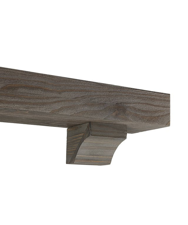 Pearl Mantels 72" Cherokee Wood Fireplace Mantel Shelf with Corbels 355-72-44 - Little River