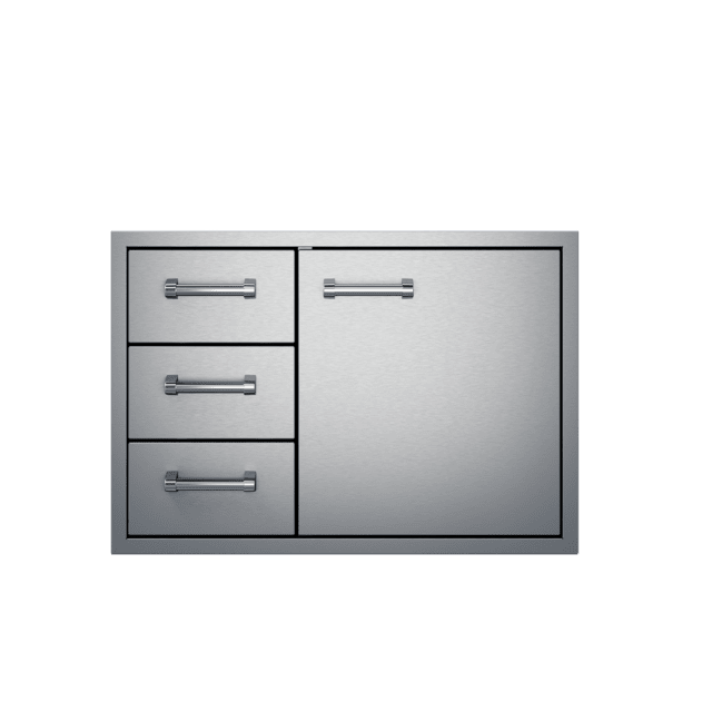30" Delta Heat 3-Drawer-Door Combo DHDD303-B