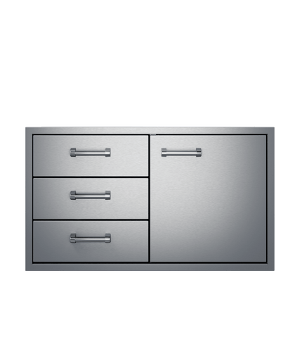 36" Delta Heat 3-Drawer-Door Combo DHDD363-B