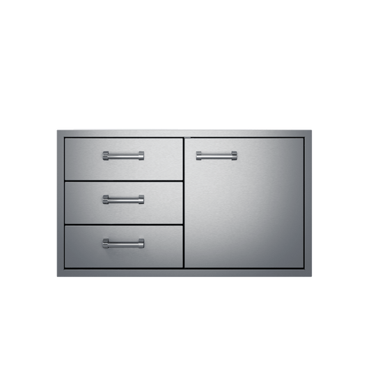 36" Delta Heat 3-Drawer-Door Combo DHDD363-B