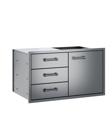 36" Delta Heat 3-Drawer-Door Combo DHDD363-B
