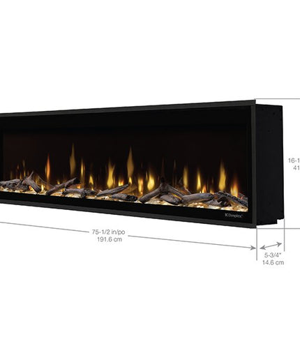Dimplex Ignite Evolve 74" Built-In Linear Electric Fireplace EVO74