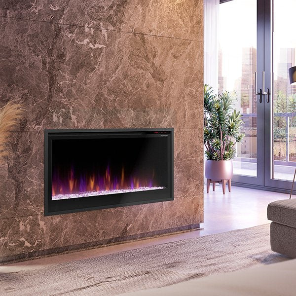 36" Dimplex Slim Linear Built-in Electric Fireplace PLF3614-XS