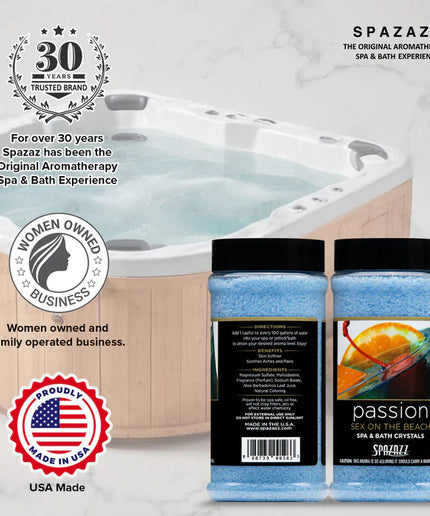 Spazazz 17 oz Passion Sex On The Beach Spa & Bath Crystals SPZ-503