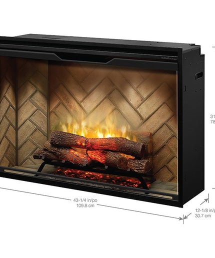 42" Dimplex Revillusion® Electric Fireplace Herringbone 500002410