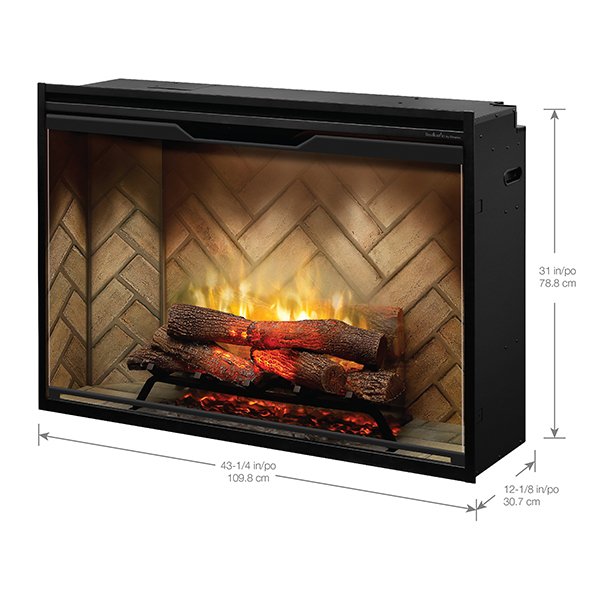 42" Dimplex Revillusion® Electric Fireplace Herringbone 500002410